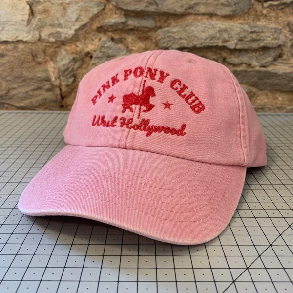 Embroidered Cap with Pink Pony Club Design - Image 3