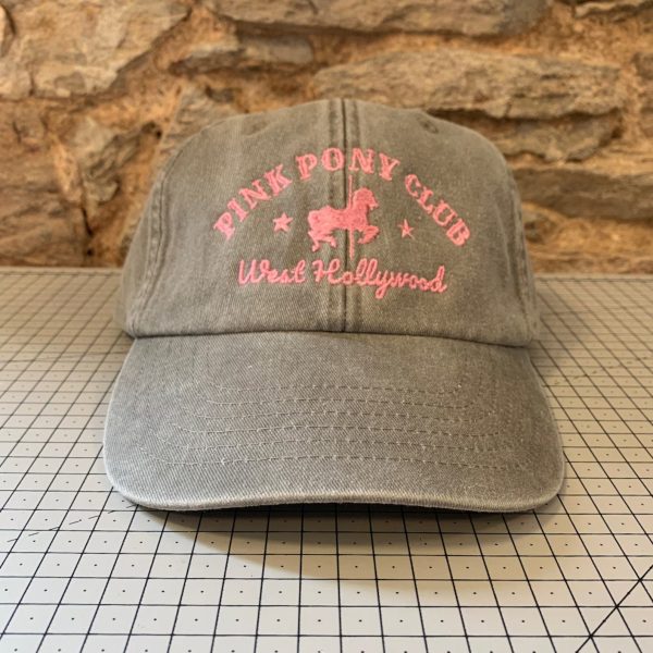 Embroidered Cap with Pink Pony Club Design - Image 5