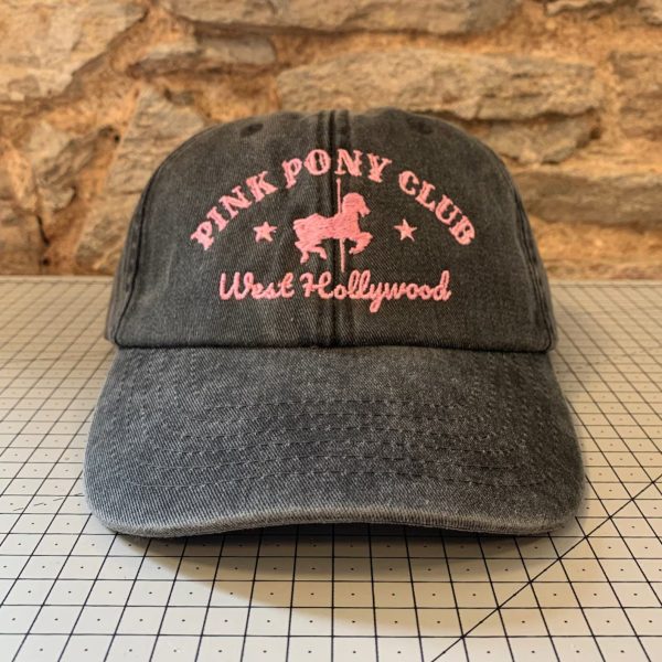 Embroidered Cap with Pink Pony Club Design - Image 4