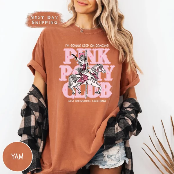 Chappell Roan Shirt, Pink Pony Club Comfort Colors Shirt, I'm Gonna Keep On Dancing, Midwest Princess 2024 Tour Tee - Image 2