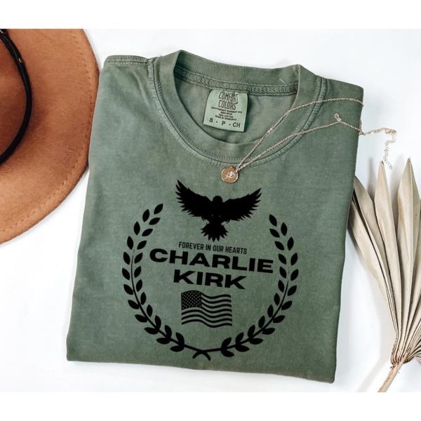 Charlie Kirk Memorial Shirt | RIP Tribute Sweatshirt and Hoodie – Forever in Our Hearts