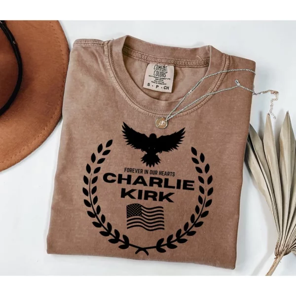 Charlie Kirk Memorial Shirt | RIP Tribute Sweatshirt and Hoodie – Forever in Our Hearts - Image 2