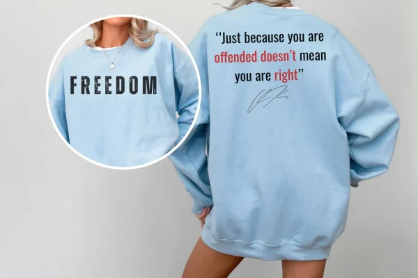 Charlie Kirk Freedom Sweatshirt, Charlie Kirk Make America Great Again, Charli Kirk Hoodie - Image 3
