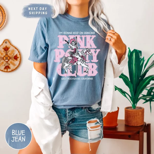 Chappell Roan Shirt, Pink Pony Club Comfort Colors Shirt, I'm Gonna Keep On Dancing, Midwest Princess 2024 Tour Tee - Image 5