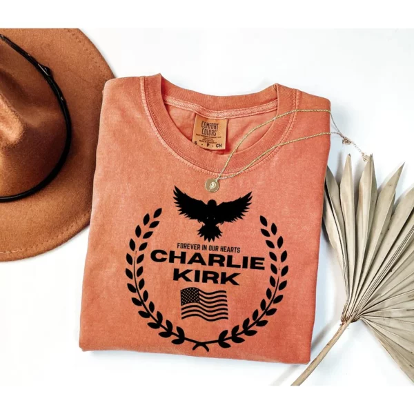 Charlie Kirk Memorial Shirt | RIP Tribute Sweatshirt and Hoodie – Forever in Our Hearts - Image 3