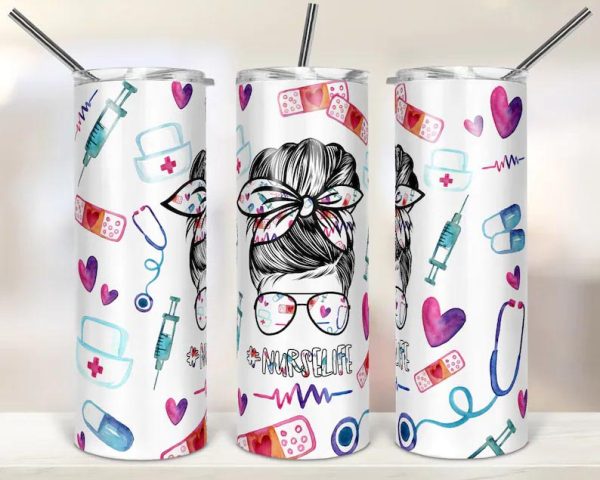 Nurse Skinny Tumbler Nurse Life - Image 2
