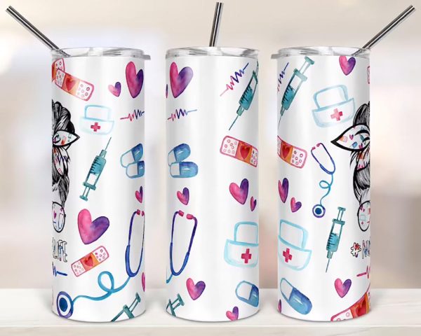 Nurse Skinny Tumbler Nurse Life - Image 3