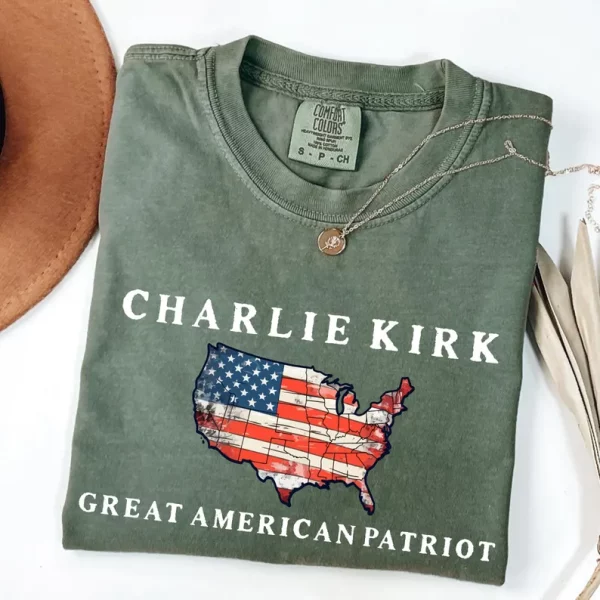 Pray for Charlie Kirk Shirt, Patriotic Charlie Kirk T-Shirt - Image 2