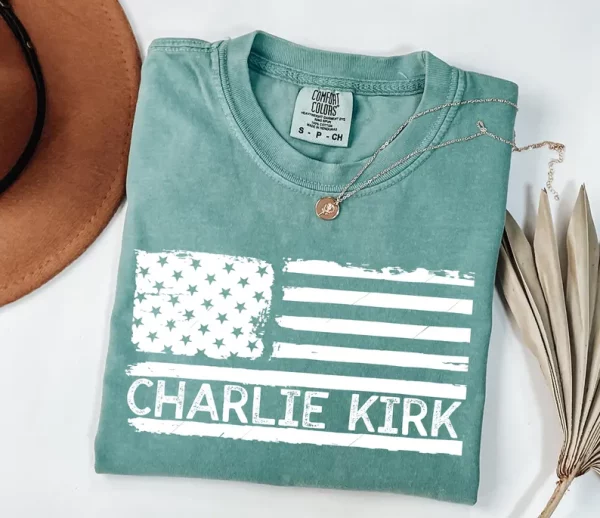 American Patriot Shirt, Charlie Kirk Memorial Shirt, Patriotic Charlie Kirk Shirt - Image 3
