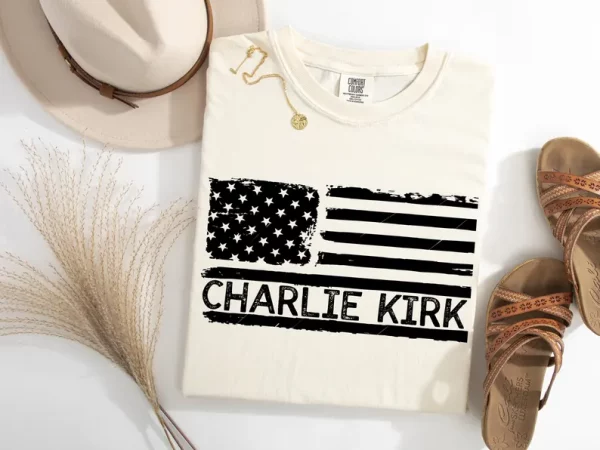American Patriot Shirt, Charlie Kirk Memorial Shirt, Patriotic Charlie Kirk Shirt - Image 4