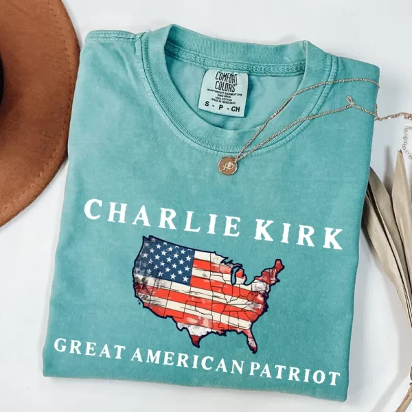 Pray for Charlie Kirk Shirt, Patriotic Charlie Kirk T-Shirt - Image 3