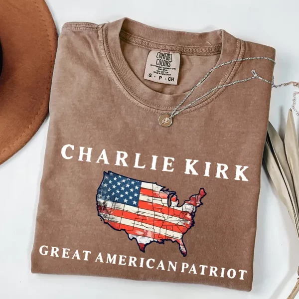 Pray for Charlie Kirk Shirt, Patriotic Charlie Kirk T-Shirt - Image 4