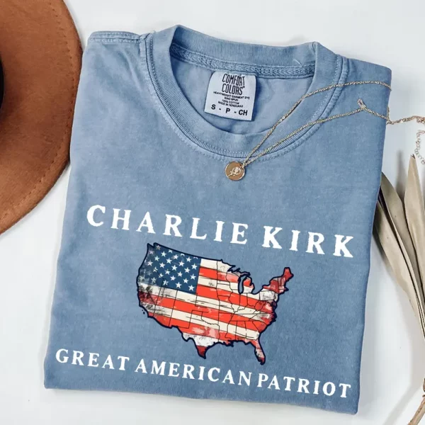 Pray for Charlie Kirk Shirt, Patriotic Charlie Kirk T-Shirt - Image 7