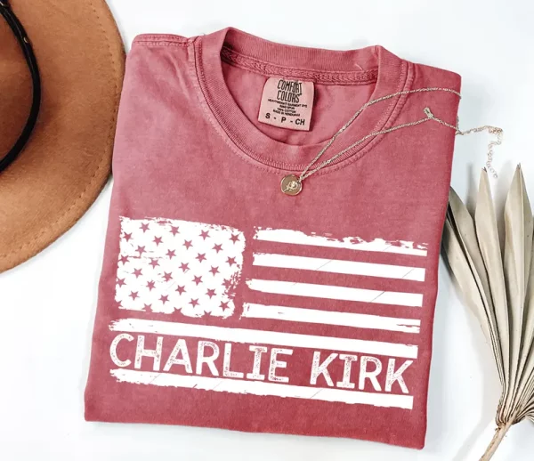 American Patriot Shirt, Charlie Kirk Memorial Shirt, Patriotic Charlie Kirk Shirt - Image 5