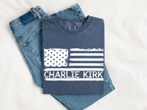 American Patriot Shirt, Charlie Kirk Memorial Shirt, Patriotic Charlie Kirk Shirt