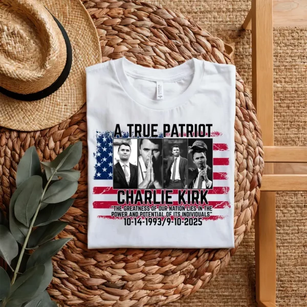 Charlie Kirk Shirt, Charlie Kirk Freedom Shirt Stand with Charlie Kirk, Human Rights Tee - Image 2