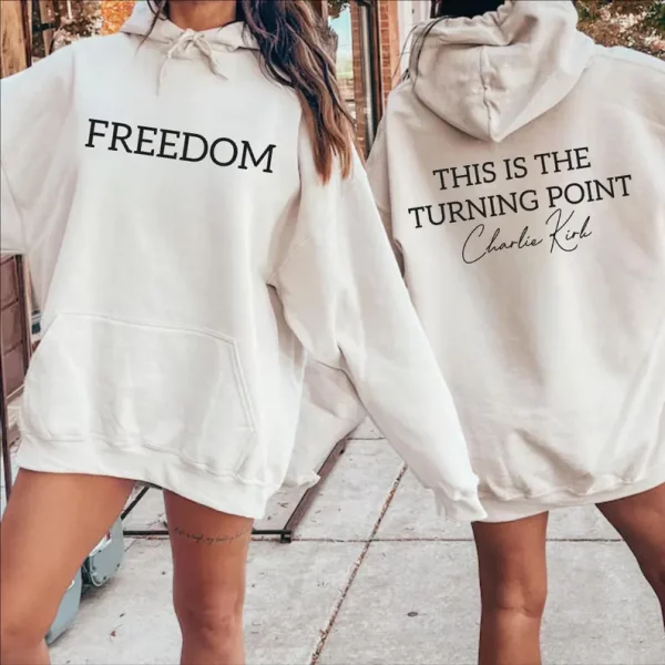 This Is The Turning Point Charlie Kirk Sweatshirt | Freedom Hoodie | Patriotic American Sweater