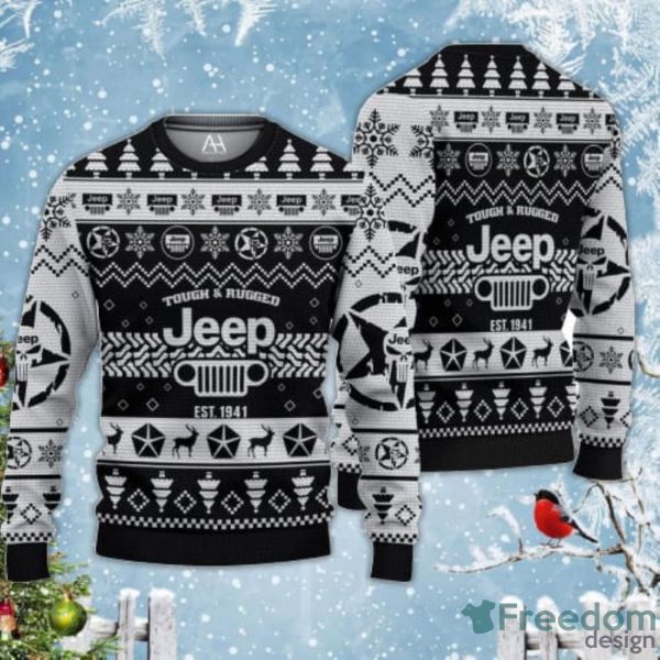 Limited 2025 Jeep EST Tough And Rugged Christmas Gift Ugly Christmas Sweater