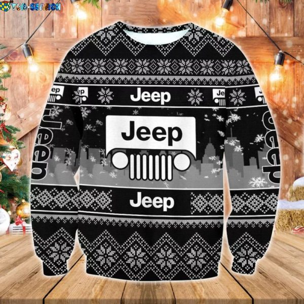 Limited 2025 Jeep Merry Christmas Xmas Ugly Christmas Sweater