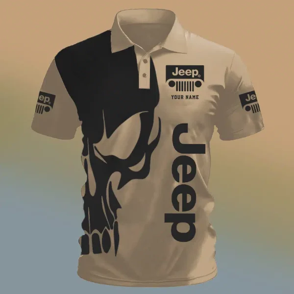 Jeep Lover Polo Shirt 6K0d - Image 5