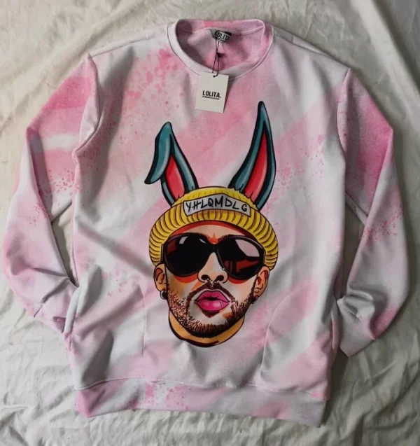 3D Hoodie Bad Bunny Sweatshirt Tshirt Limited Edition 2025