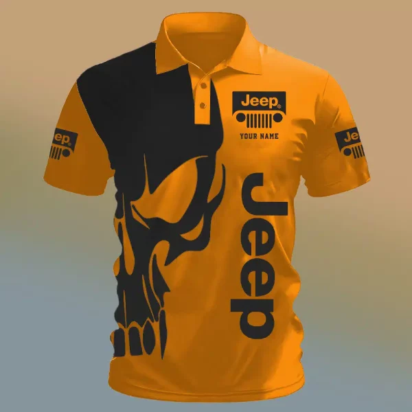 Jeep Lover Polo Shirt 6K0d - Image 9