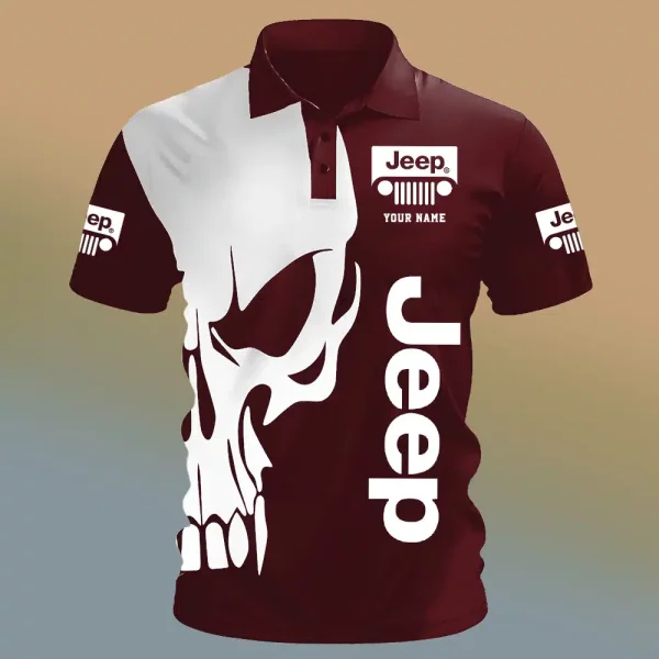 Jeep Lover Polo Shirt 6K0d - Image 12