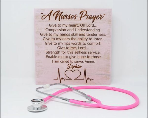 Personalized Nurse Canvas A Nurses Prayer