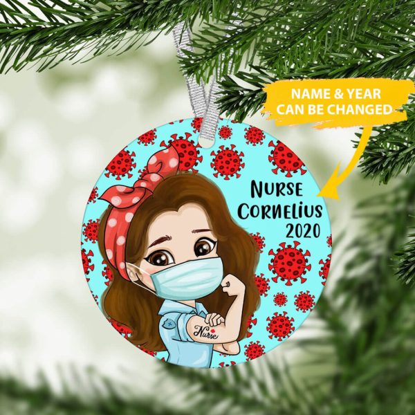 Personalized Nurse Christmas Ornament 2021