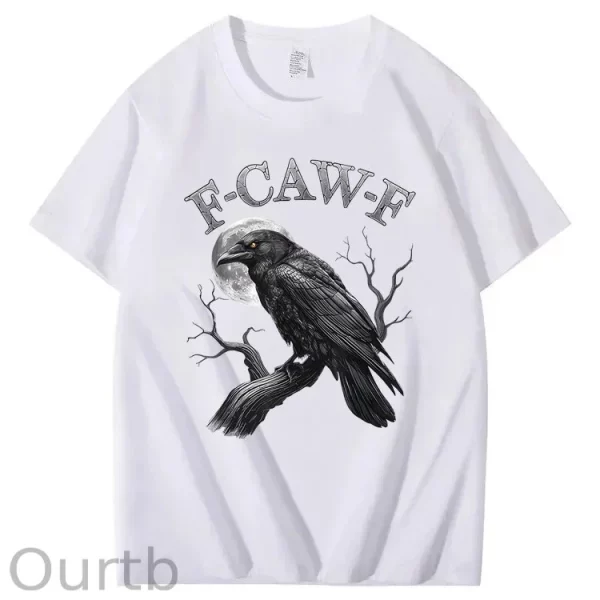 Funny T-shirt F-Caw-F 100% Premium cotton Wash Tshirt