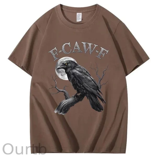 Funny T-shirt F-Caw-F 100% Premium cotton Wash Tshirt - Image 6