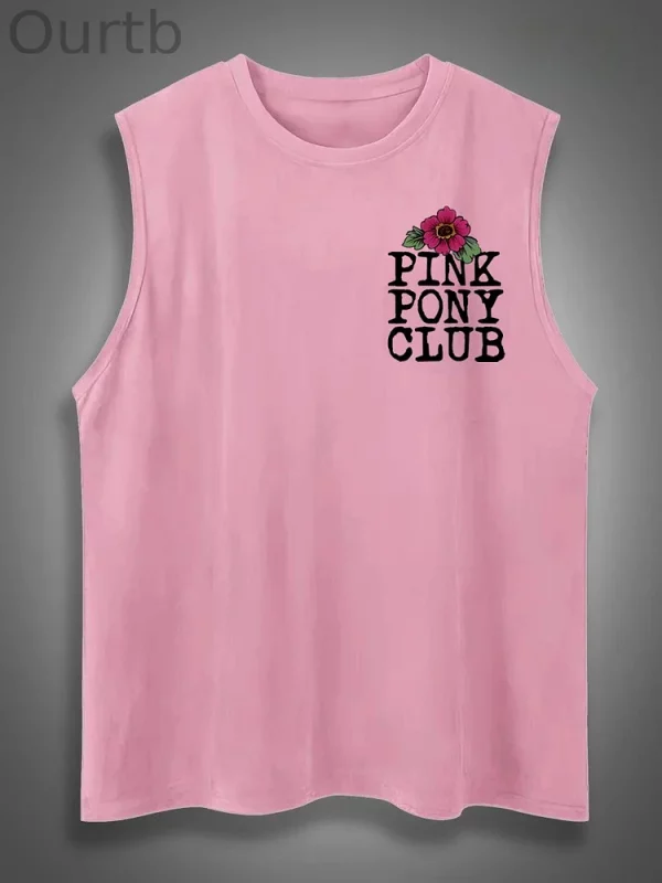Sleeveless Cotton Tank Top with ‘I'm Gonna Keep On Dancing’ Print - Image 7