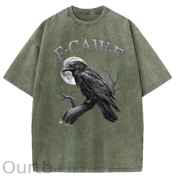 Funny T-shirt F-Caw-F 100% Premium cotton Wash Tshirt - Image 15