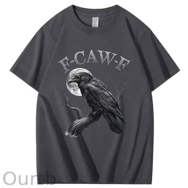 Funny T-shirt F-Caw-F 100% Premium cotton Wash Tshirt - Image 7