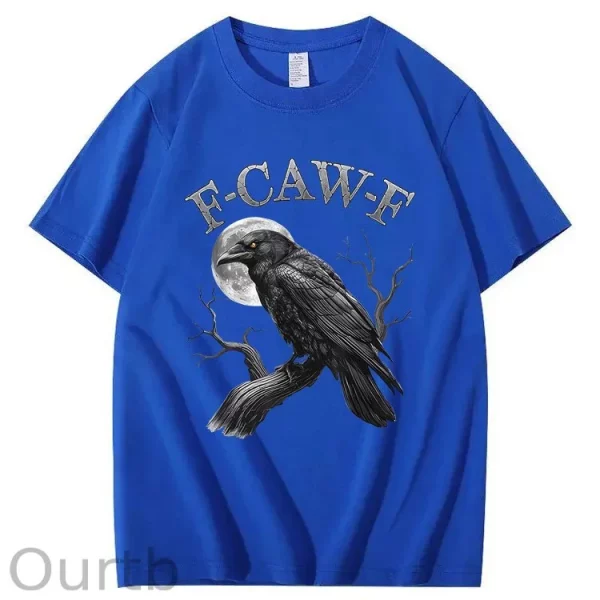 Funny T-shirt F-Caw-F 100% Premium cotton Wash Tshirt - Image 3