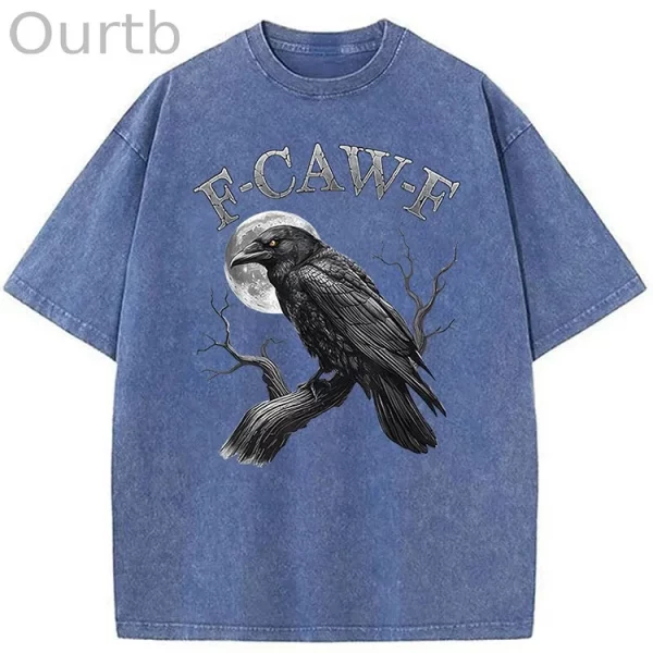 Funny T-shirt F-Caw-F 100% Premium cotton Wash Tshirt - Image 14