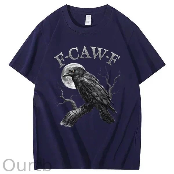 Funny T-shirt F-Caw-F 100% Premium cotton Wash Tshirt - Image 5