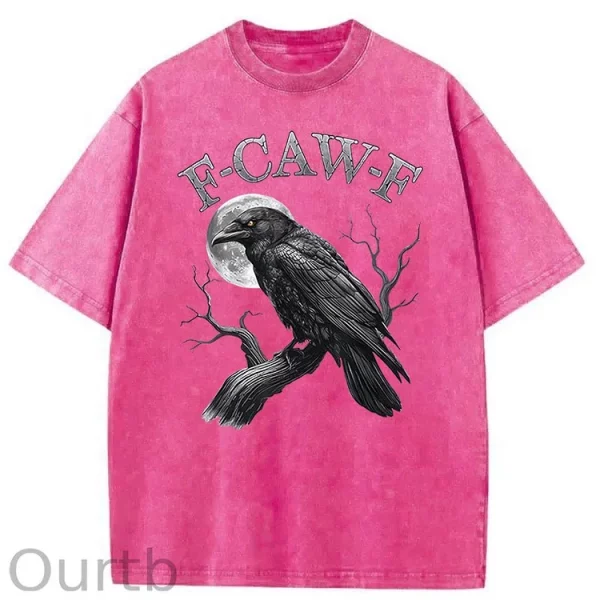 Funny T-shirt F-Caw-F 100% Premium cotton Wash Tshirt - Image 13