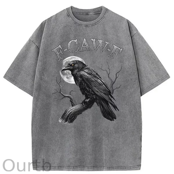 Funny T-shirt F-Caw-F 100% Premium cotton Wash Tshirt - Image 16
