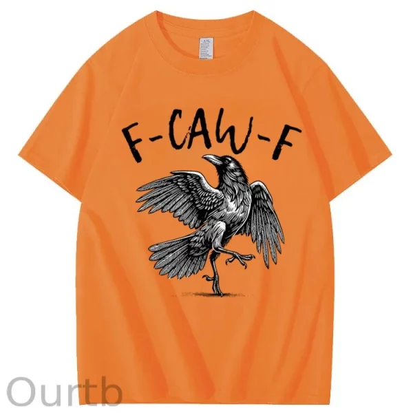 Funny T-shirt F-Caw-F 100% Premium cotton Raven - Image 12