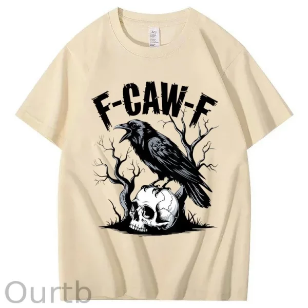 Funny T-shirt F-Caw-F 100% Premium cotton Raven - Image 10