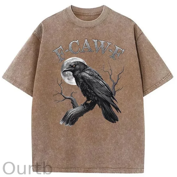 Funny T-shirt F-Caw-F 100% Premium cotton Wash Tshirt - Image 12