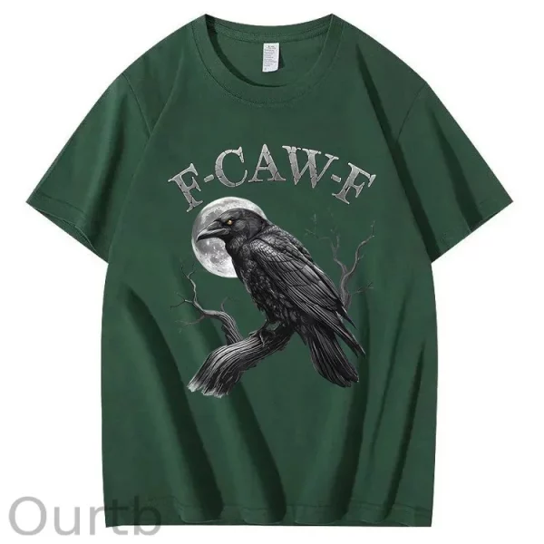 Funny T-shirt F-Caw-F 100% Premium cotton Wash Tshirt - Image 2