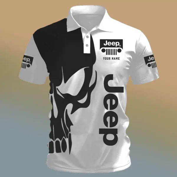 Jeep Lover Polo Shirt 6K0d - Image 10