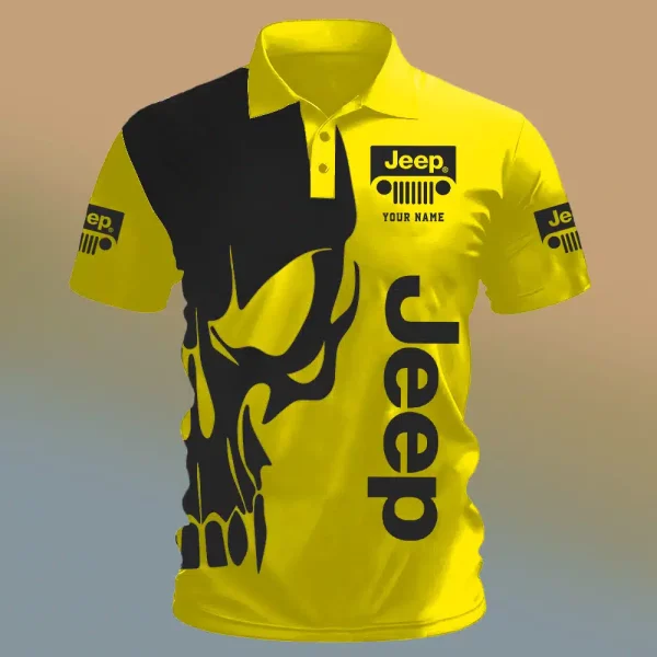 Jeep Lover Polo Shirt 6K0d - Image 6
