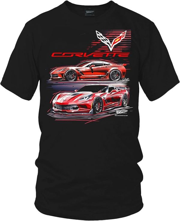 Custom Name on Back Vintage Tshirt C7 Corvette