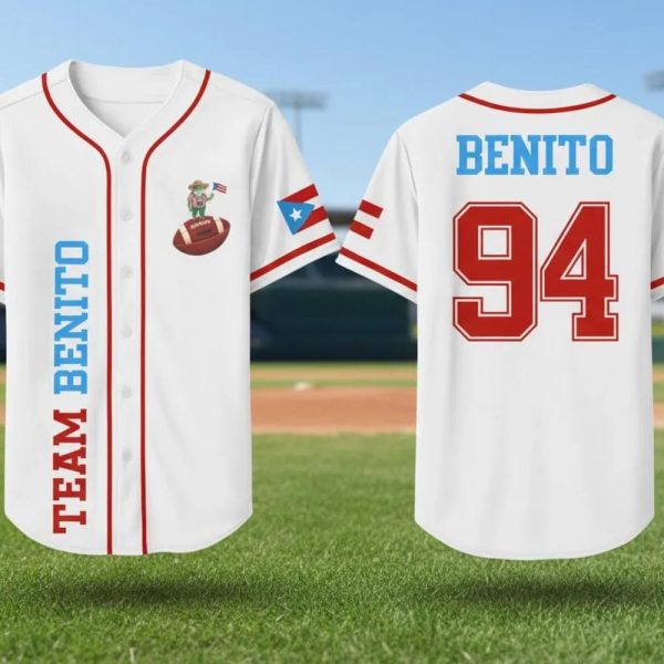 Bad Bunny Benito Bowl Halftime Baseball Jersey, Puerto Rico Jersey Shirt