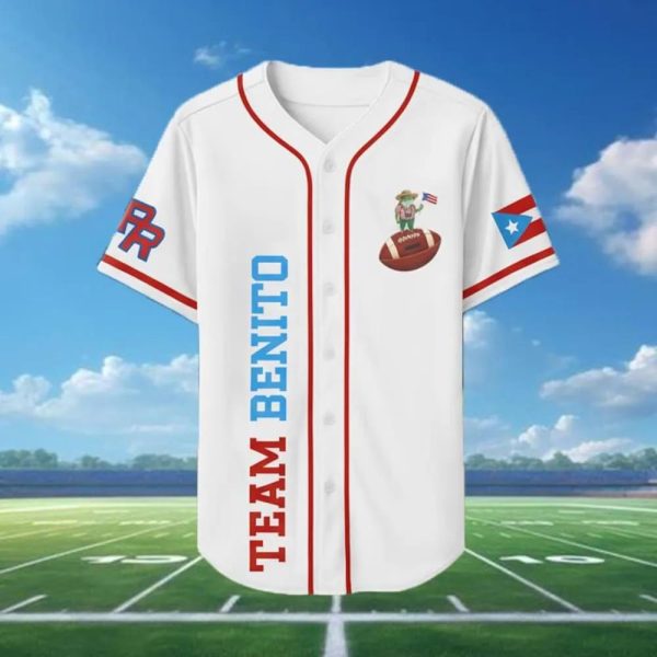 Bad Bunny Benito Bowl Halftime Baseball Jersey, Puerto Rico Jersey Shirt - Image 3