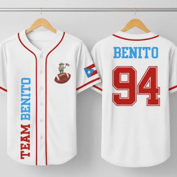 Bad Bunny Benito Bowl Halftime Baseball Jersey, Puerto Rico Jersey Shirt - Image 4