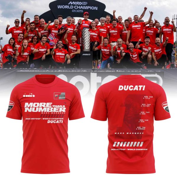 “MORE THAN A NUMBER” Marc Marquez World Champion 2025 Tshirt